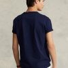 T-shirts Ralph Lauren bleu marine en jersey épais coupe classique pour homme