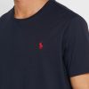 T-shirts ras du cou bleu marine avec logo brodé Ralph Lauren pour homme