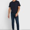 T-shirts ras du cou bleu marine avec logo brodé Ralph Lauren pour homme