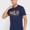 T-shirts ras du cou bleu marine avec logo Ralph Lauren pour homme