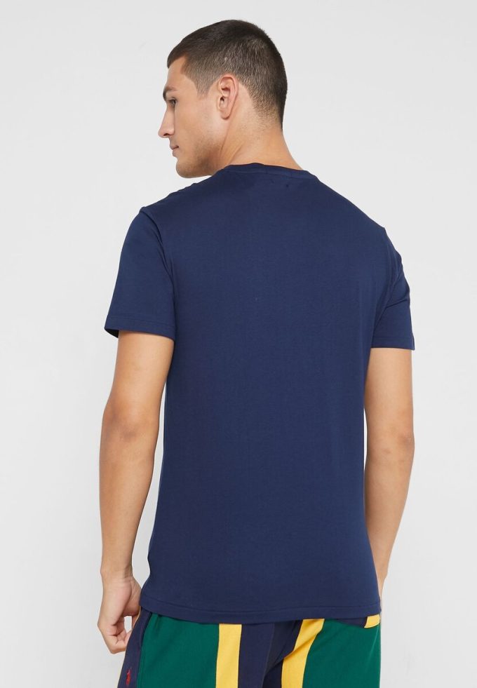 T-shirts ras du cou bleu marine avec logo Ralph Lauren pour homme