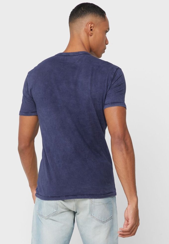 T-shirts ras du cou bleu marine avec logo Ralph Lauren pour homme