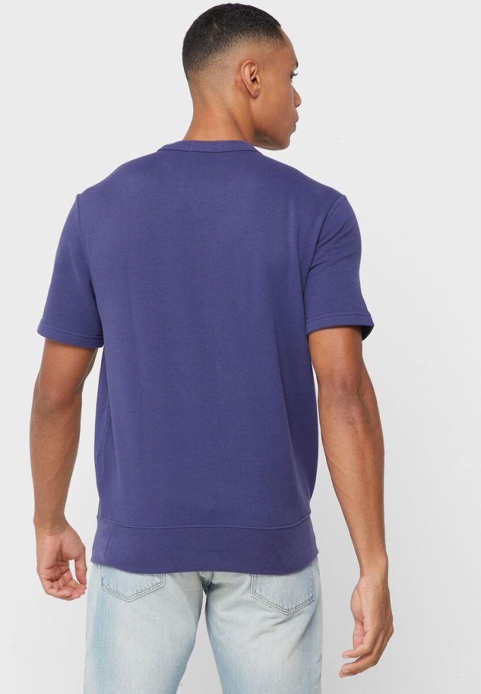 T-shirts ras du cou bleu marine avec logo Ralph Lauren pour homme