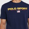 T-shirts ras du cou bleu marine avec logo Ralph Lauren pour homme