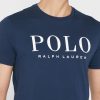 T-shirts ras du cou bleu marine avec logo Ralph Lauren pour homme