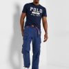 T-shirts ras du cou bleu marine avec logo Ralph Lauren pour homme T-shirts ras du cou bleu marine avec logo Ralph Lauren pour homme