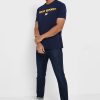 T-shirts ras du cou bleu marine avec logo Ralph Lauren pour homme