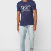 T-shirts ras du cou bleu marine avec logo Ralph Lauren pour homme