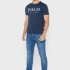 T-shirts ras du cou bleu marine avec logo Ralph Lauren pour homme