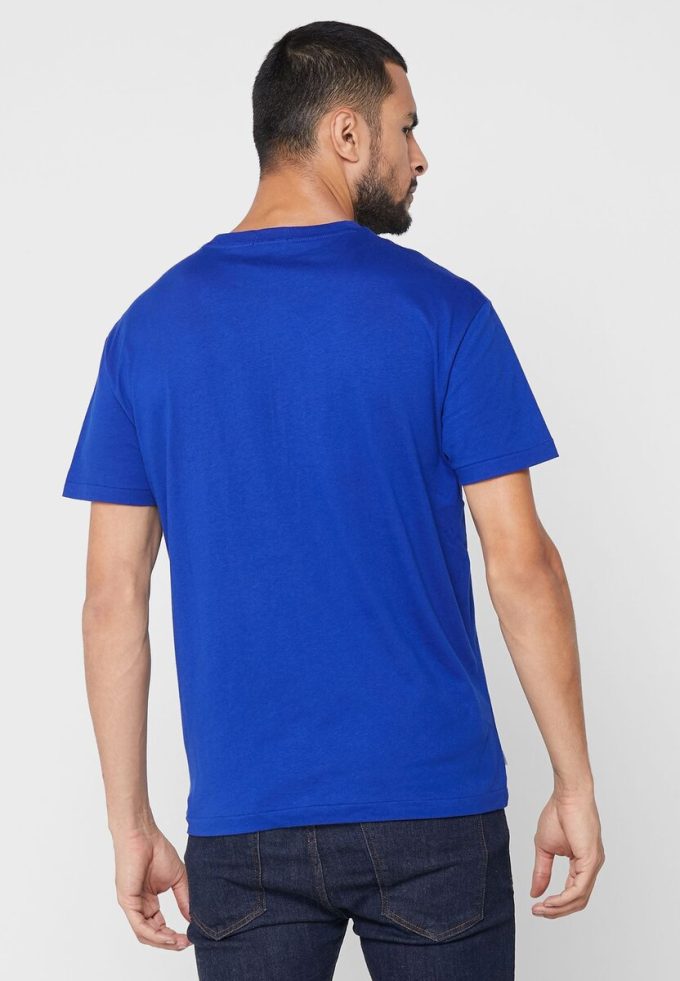 T-shirts ras du cou bleus avec logo Ralph Lauren pour hommes