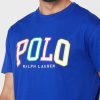 T-shirts ras du cou bleus avec logo Ralph Lauren pour hommes