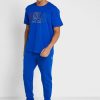 T-shirts ras du cou bleus avec logo Ralph Lauren pour hommes