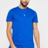 T-shirts ras du cou bleus Ralph Lauren Essential pour hommes T-shirts ras du cou bleus Ralph Lauren Essential pour hommes
