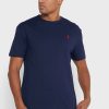 T-shirts ras du cou essentiels bleu marine Ralph Lauren pour homme T-shirts ras du cou essentiels bleu marine Ralph Lauren pour homme