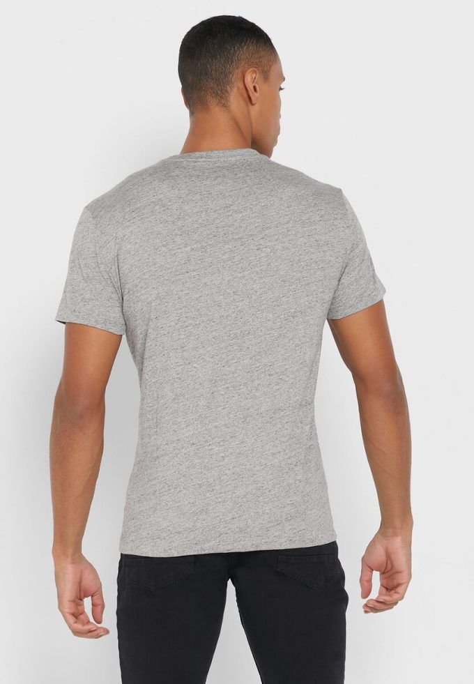 T-shirts ras du cou essentiels Ralph Lauren gris pour hommes