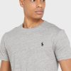 T-shirts ras du cou essentiels Ralph Lauren gris pour hommes