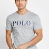 T-shirts ras du cou gris avec logo Ralph Lauren pour homme T-shirts ras du cou gris avec logo Ralph Lauren pour homme