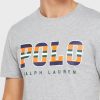 T-shirts ras du cou gris avec logo Ralph Lauren pour homme