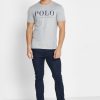 T-shirts ras du cou gris avec logo Ralph Lauren pour homme T-shirts ras du cou gris avec logo Ralph Lauren pour homme