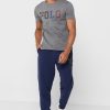 T-shirts ras du cou gris avec logo Ralph Lauren pour homme