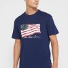 T-shirts ras du cou imprimés bleu marine Ralph Lauren pour homme