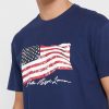T-shirts ras du cou imprimés bleu marine Ralph Lauren pour homme