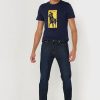 T-shirts ras du cou imprimés bleu marine Ralph Lauren pour homme
