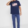 T-shirts ras du cou imprimés bleu marine Ralph Lauren pour homme