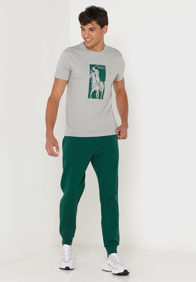 T-shirts ras du cou imprimés gris Ralph Lauren pour hommes