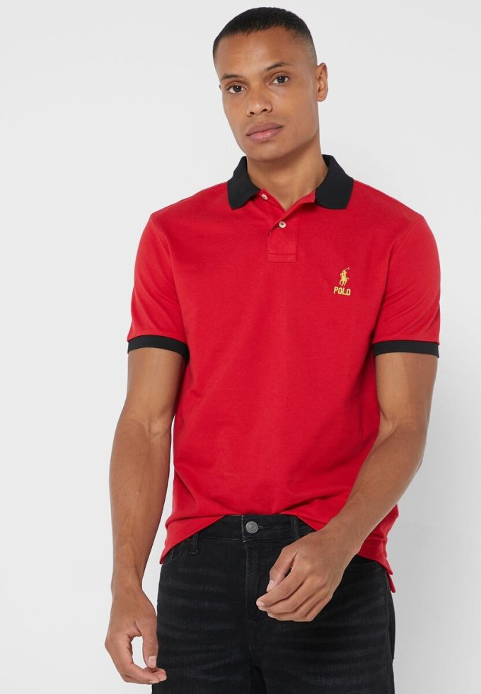 T-shirts rouges essentiels Ralph Lauren pour hommes