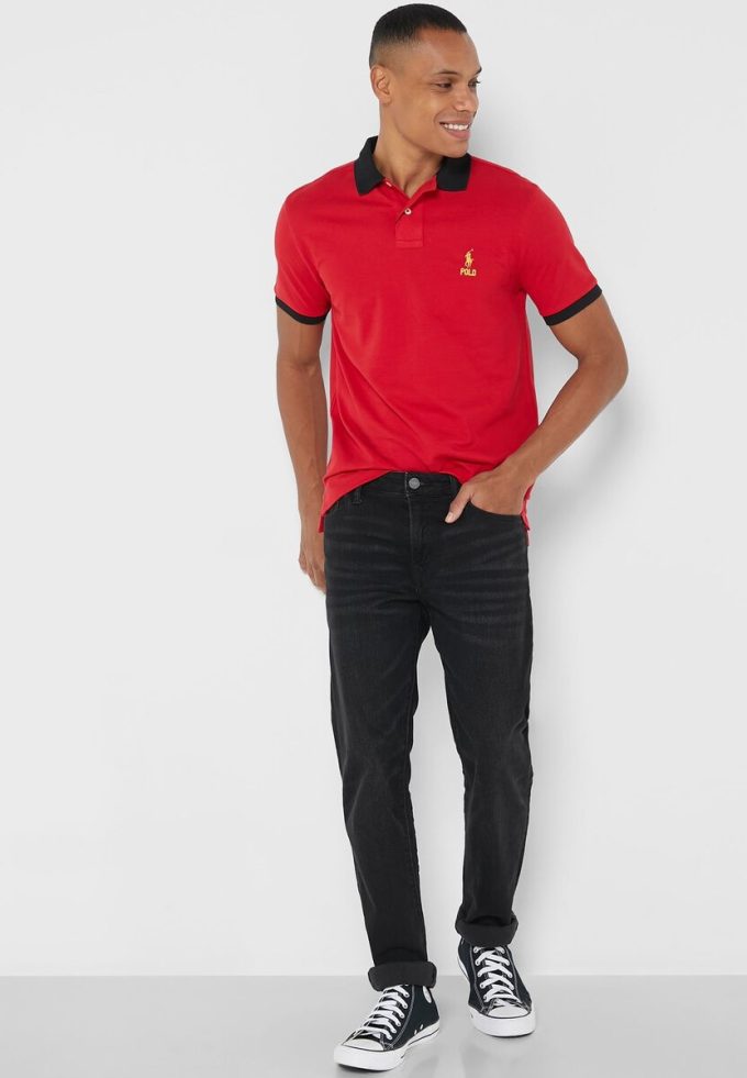 T-shirts rouges essentiels Ralph Lauren pour hommes