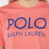 T-shirts rouges à logo graphique Ralph Lauren pour femmes