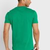 T-shirts verts à col ras du cou avec logo Ralph Lauren pour hommes