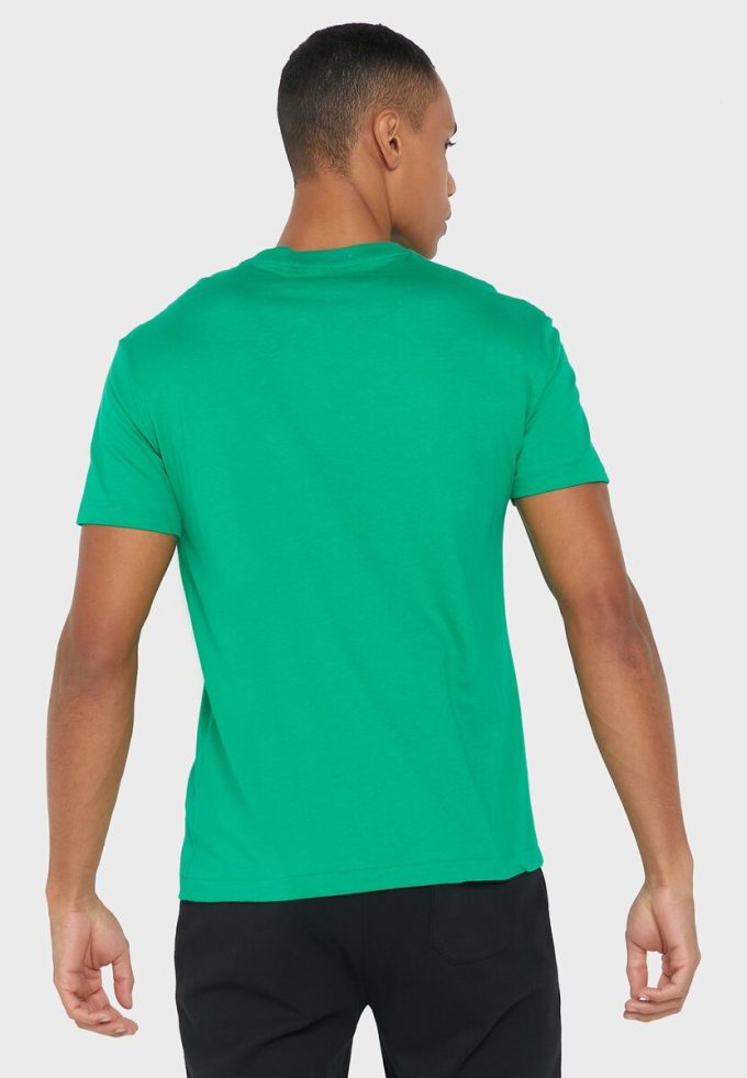T-shirts verts à col ras du cou avec logo Ralph Lauren pour hommes T-shirts verts à col ras du cou avec logo Ralph Lauren pour hommes