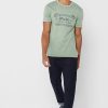 T-shirts verts à col ras du cou avec logo Ralph Lauren pour hommes T-shirts verts à col ras du cou avec logo Ralph Lauren pour hommes