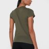 T-shirts verts à col rond et imprimé graphique Ralph Lauren pour femmes T-shirts verts à col rond et imprimé graphique Ralph Lauren pour femmes