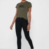 T-shirts verts à col rond et imprimé graphique Ralph Lauren pour femmes T-shirts verts à col rond et imprimé graphique Ralph Lauren pour femmes