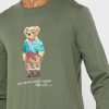 T-shirts verts à col rond et imprimé graphique Ralph Lauren pour hommes T-shirts verts à col rond et imprimé graphique Ralph Lauren pour hommes