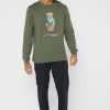T-shirts verts à col rond et imprimé graphique Ralph Lauren pour hommes T-shirts verts à col rond et imprimé graphique Ralph Lauren pour hommes