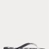 Tongs noires/blanches à logo Ralph Lauren Bolt pour homme Tongs noires/blanches à logo Ralph Lauren Bolt pour homme