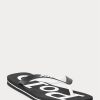 Tongs noires/blanches à logo Ralph Lauren Bolt pour homme Tongs noires/blanches à logo Ralph Lauren Bolt pour homme
