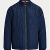 Vestes aviateur matelassées bleues Ralph Lauren pour hommes