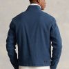 Vestes bleues en sergé de lin mélangé à chevrons pour homme Ralph Lauren