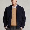 Vestes bomber en daim bleu marine Ralph Lauren pour homme Vestes bomber en daim bleu marine Ralph Lauren pour homme