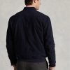 Vestes bomber en daim bleu marine Ralph Lauren pour homme Vestes bomber en daim bleu marine Ralph Lauren pour homme