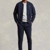 Vestes bomber en maille double bleu marine Ralph Lauren pour homme