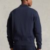 Vestes bomber en maille double bleu marine Ralph Lauren pour homme
