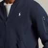 Vestes bomber en maille double bleu marine Ralph Lauren pour homme