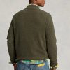 Vestes bomber en polaire brossée vertes Ralph Lauren pour hommes Vestes bomber en polaire brossée vertes Ralph Lauren pour hommes