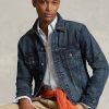 Vestes camionneur en denim bleu Ralph Lauren pour hommes